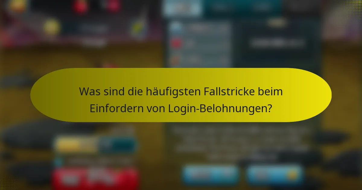 Was sind die häufigsten Fallstricke beim Einfordern von Login-Belohnungen?
